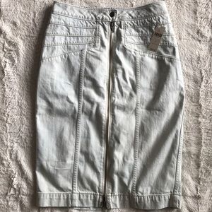 Anthropologie Knee length denim skirt